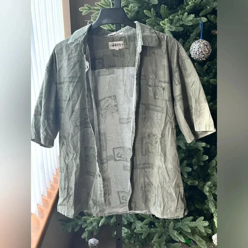 Campia moda xl cotton button down Hawaiin shirt